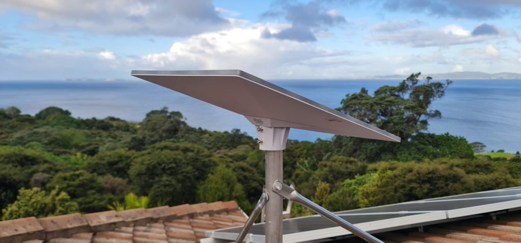 Starlink satellite dish installation on Perth home roof